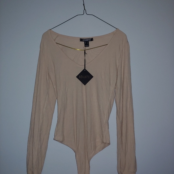 Cream/Tan Bodysuit - Picture 1 of 4